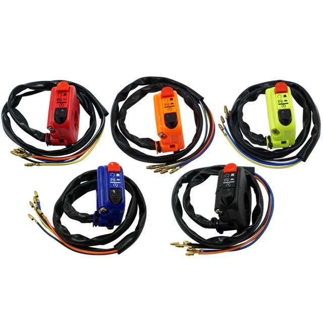 UniversaL Motorcycle modification accessories ATV hand switch Retro flares switch start LED headlight double flash switch