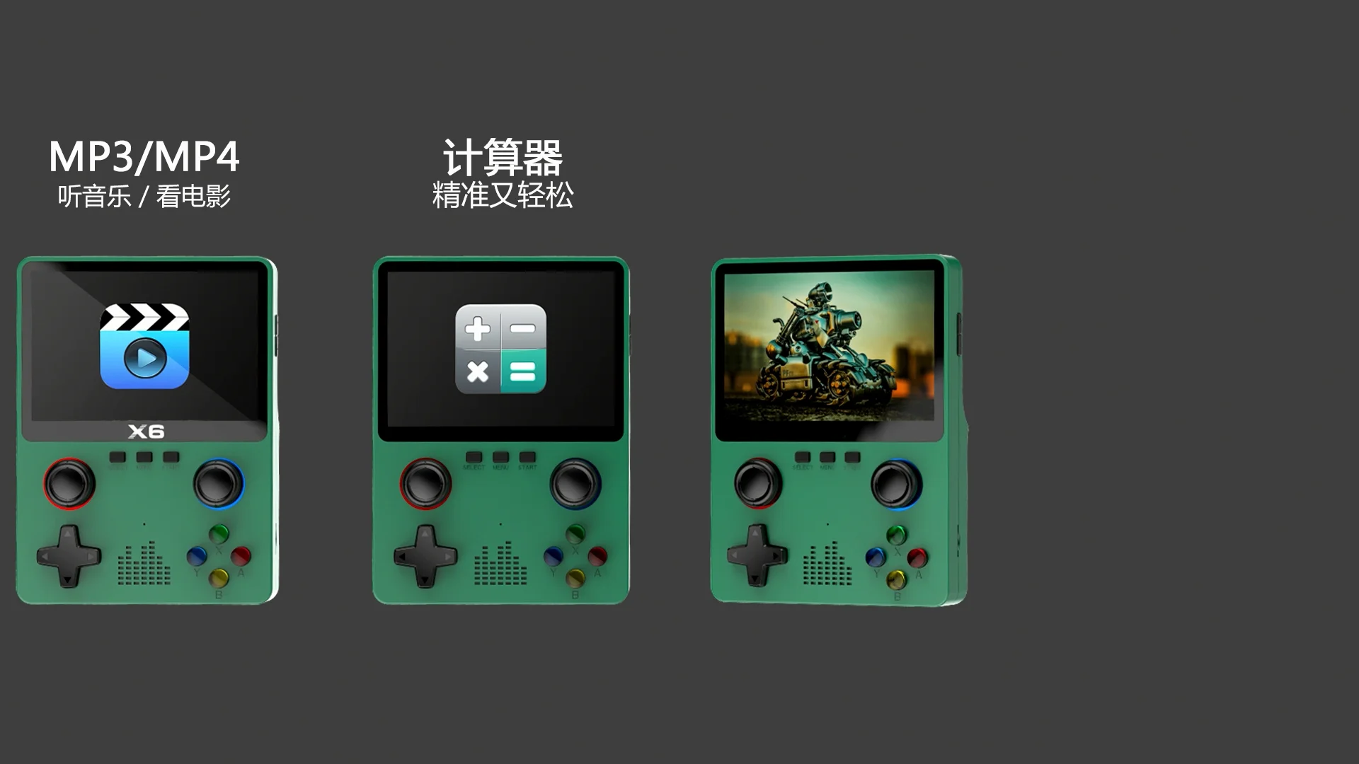 Portable Game Console With 3.5-inch Ips Screen Dual Rocker Games ...