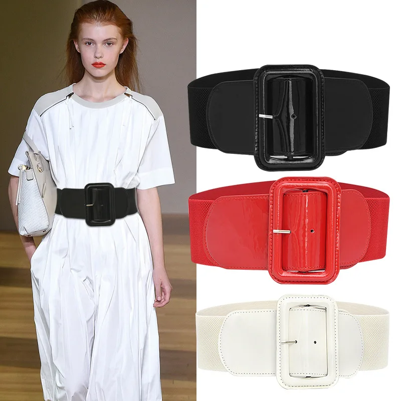 New Classic Chunky Buckle Waist Cinch Belt Vintage Women display picture 2