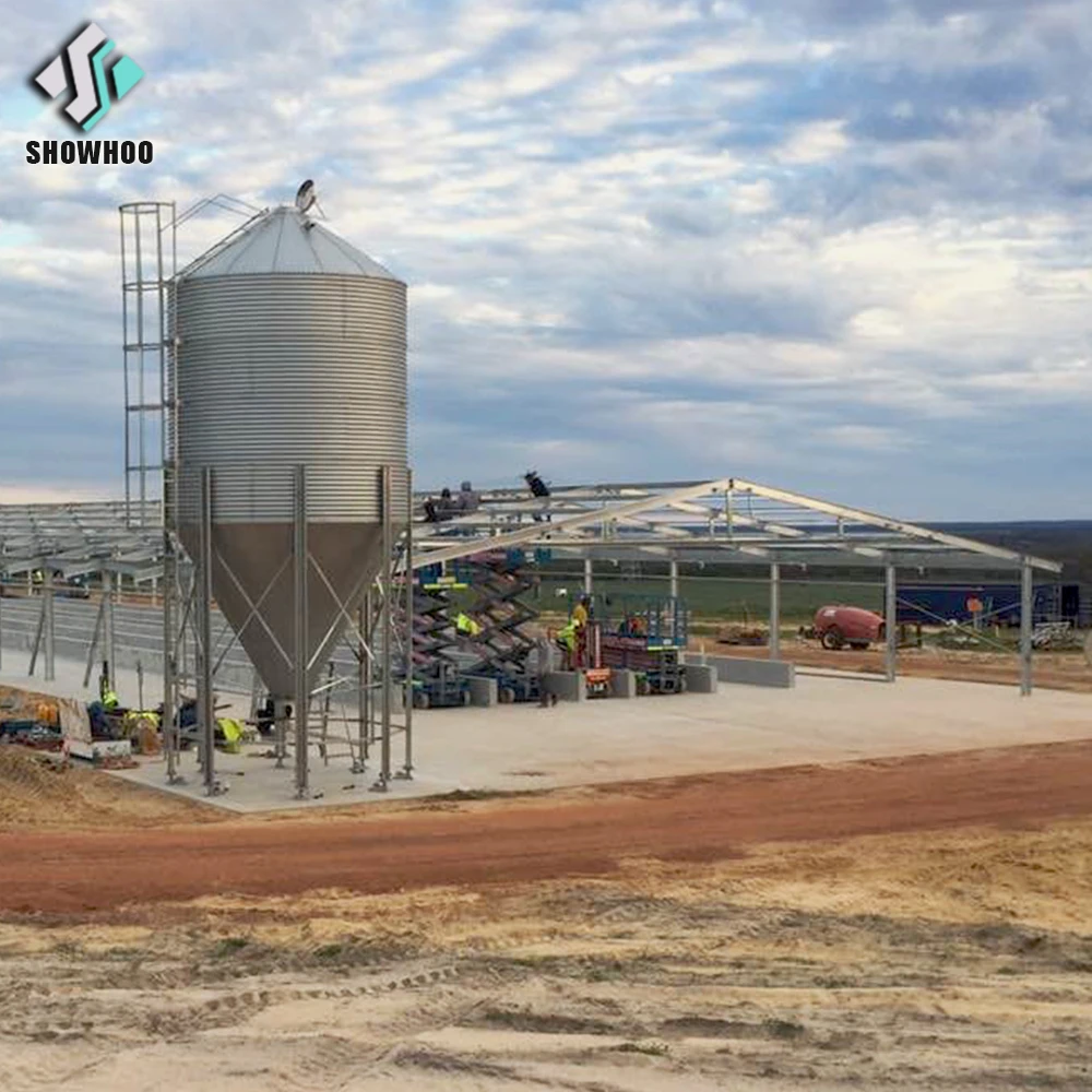 Commercial Cheap and Nice Design Poultry House Chicken Farm Side Wall Curtain System Steel Frame Structure Poultry House Cheap