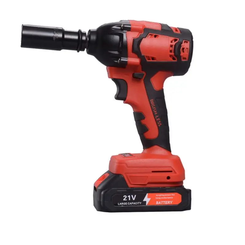 TEBAK 1/2inch High Torque Electric Wrench Brushless Nut Bolt Torque Wrench Cordless Impact Wrench for Car Repairment
