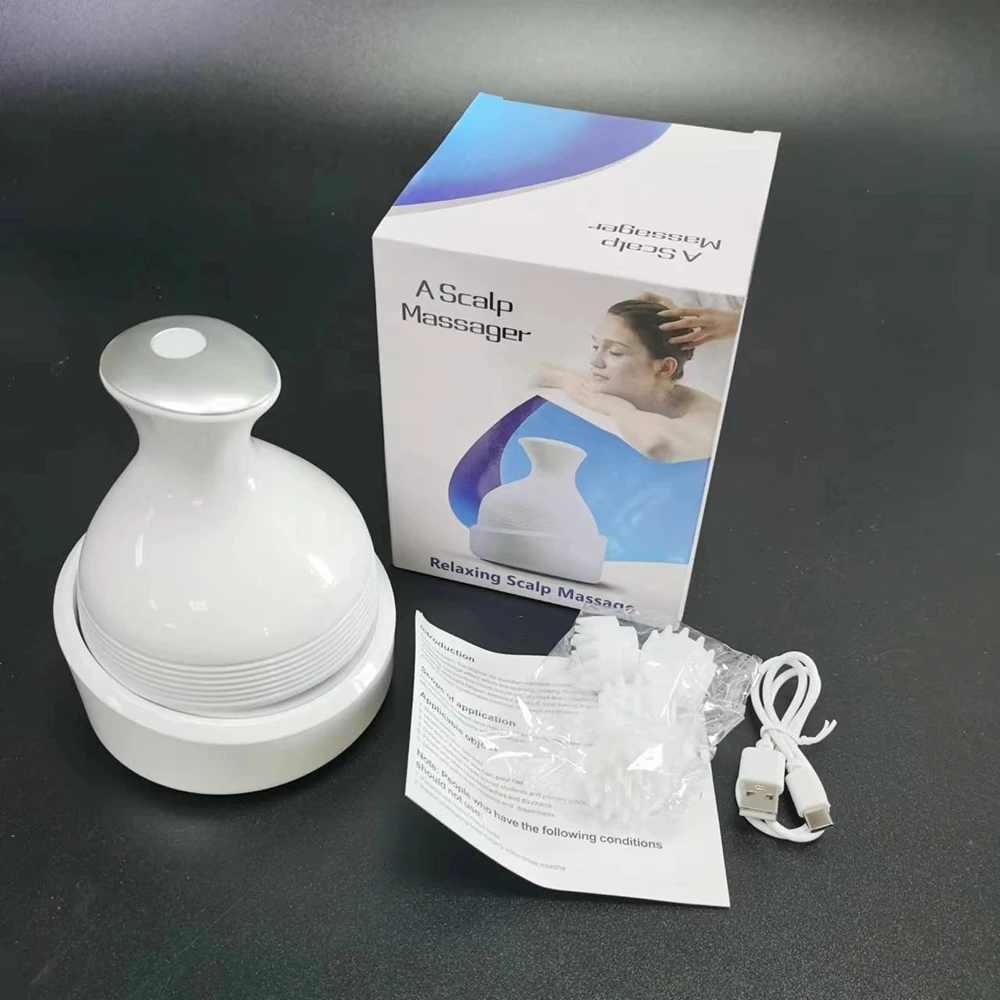 Custom Electric Scalp Massager Portable Head Massager Handheld Head