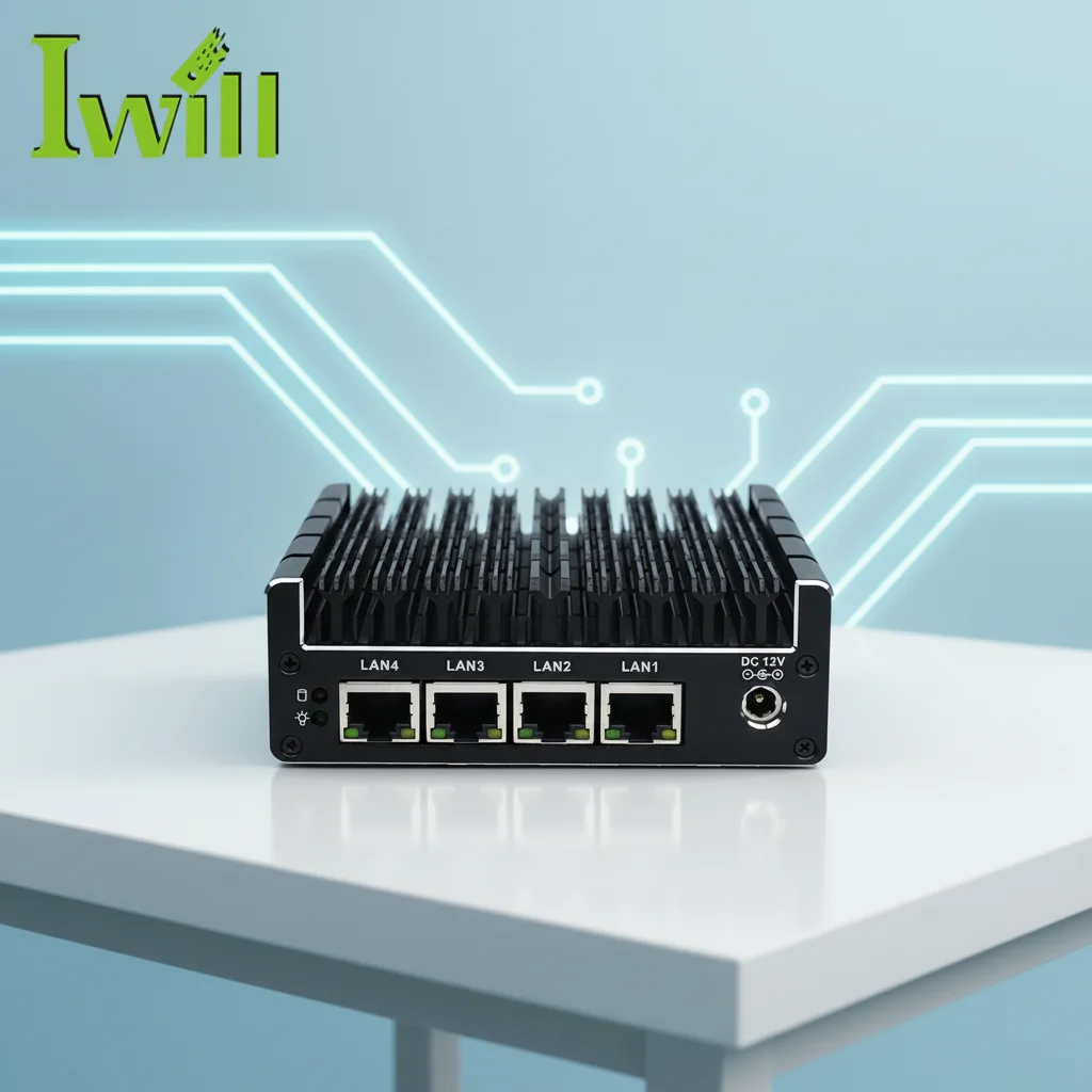 【再値下】ミニサーバ J3160 4PortLAN YL-J3160L4 J3160 Quad Core Mini PC with Fanless Firewall & 4GB Video Memory