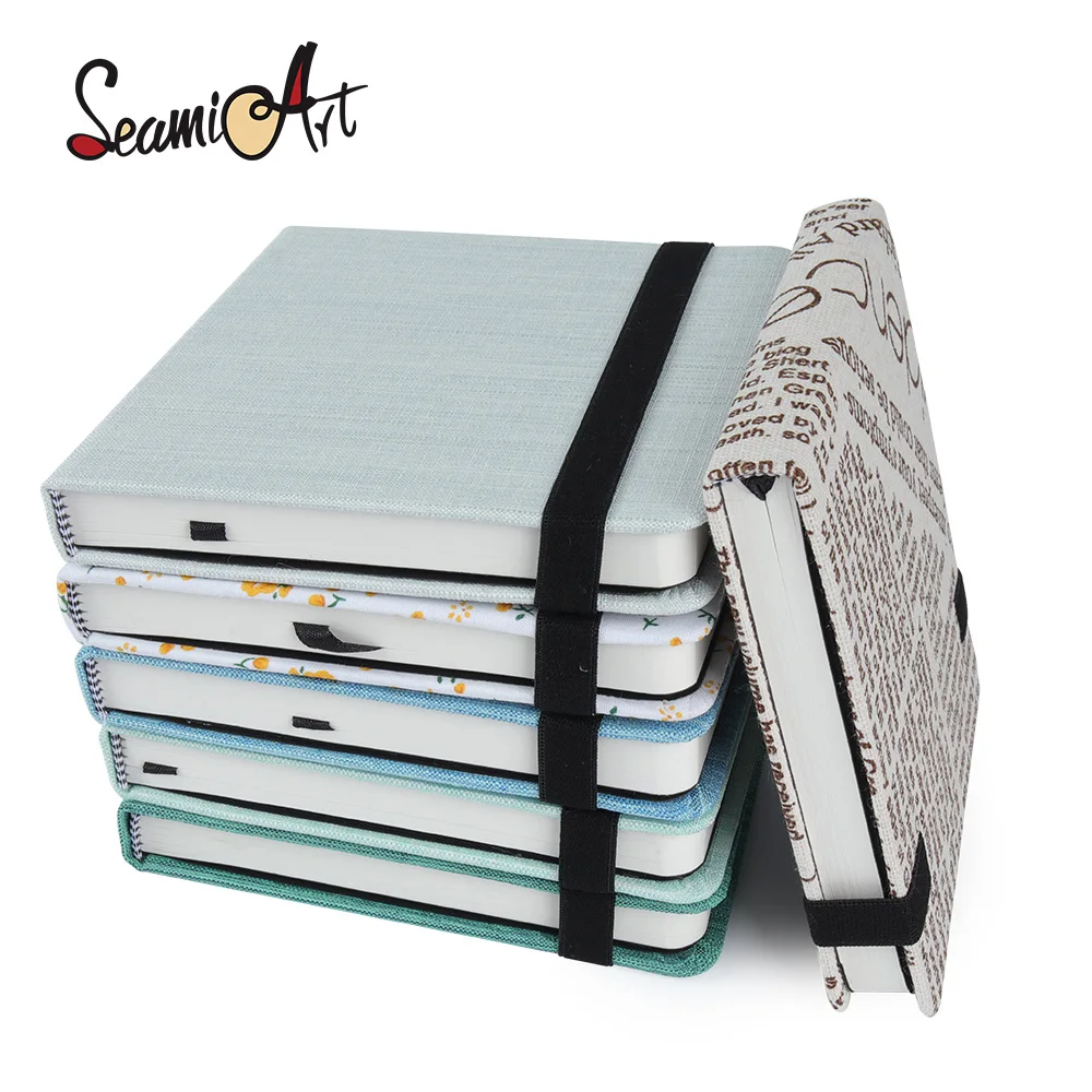 SeamiArt Potentate Mini Square Watercolor Journal Drawing Notebook Sketch  Pad 100% Cotton 300gsm Hot Cold