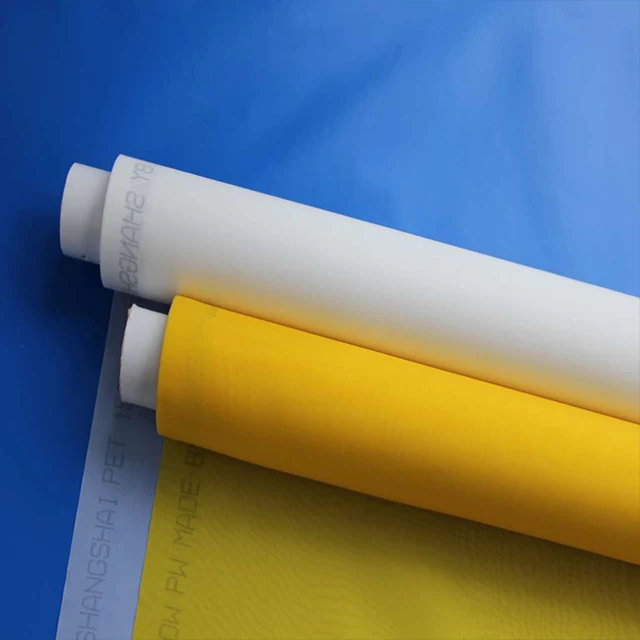 Silver Color Thermal Polyester Screen Printing Mesh Customized Sizes for Philippines