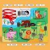 Animal world theme busy board