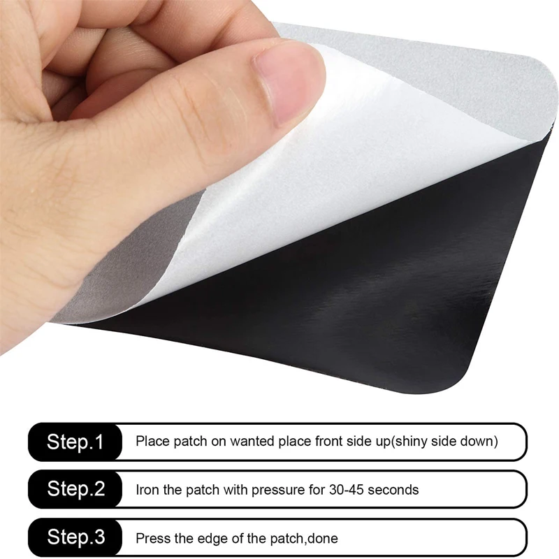 30 Pieces Iron on Fabric Patches Fabric Repair Patches Twill Clothing  Repair Patch Kit for Jacket Clothes, 5 Colors 