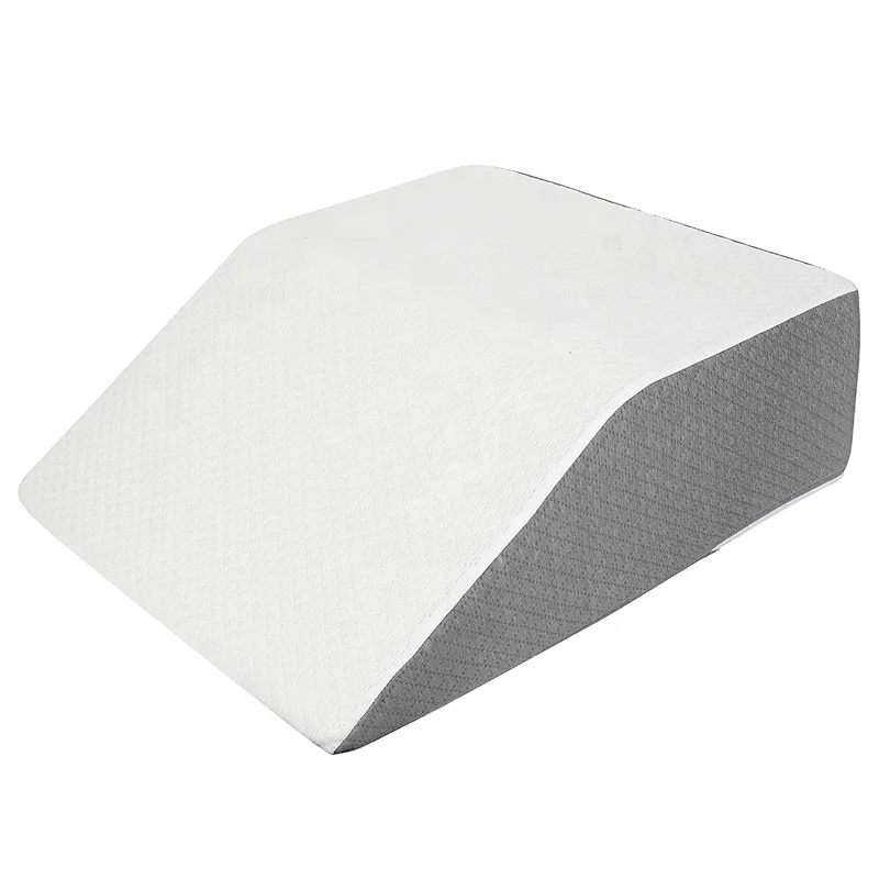 Triangle Acid Reflux Knee Legs Relax Back Pain Relief Soft Memory Foam Bed Wedge Pillow for Sleeping