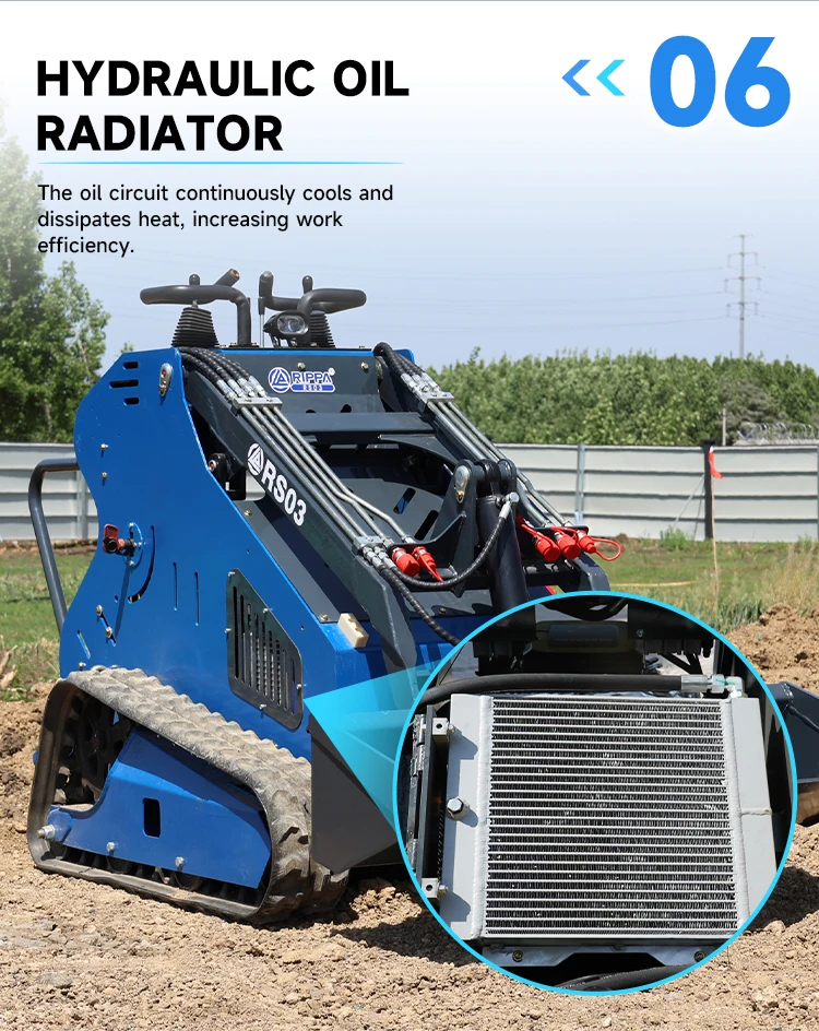 Economy Cheap Standing Type 280kg Skid Steer Loader on Sale