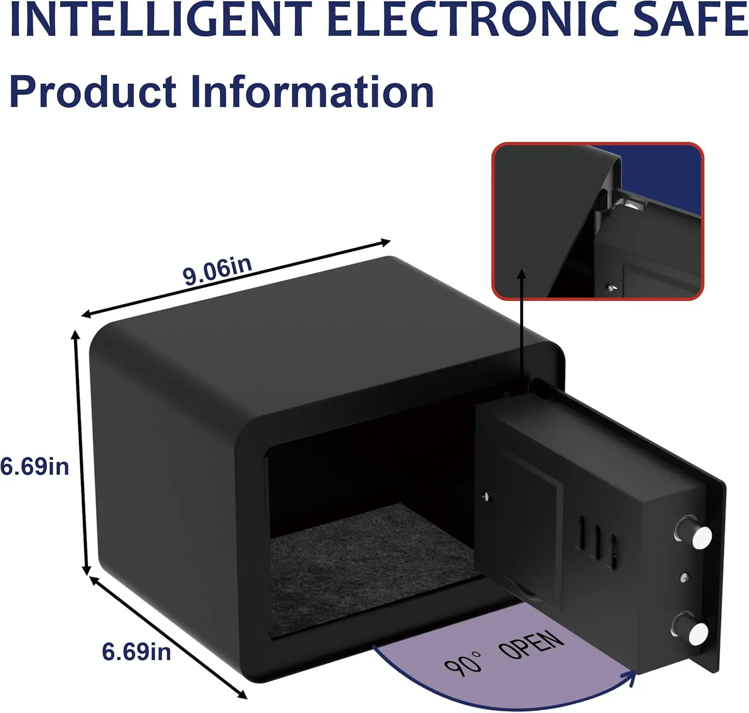 CEQSAFE Digital Safe Box Small Mini Steel Safes Money Bank Safety Security Box manufacture