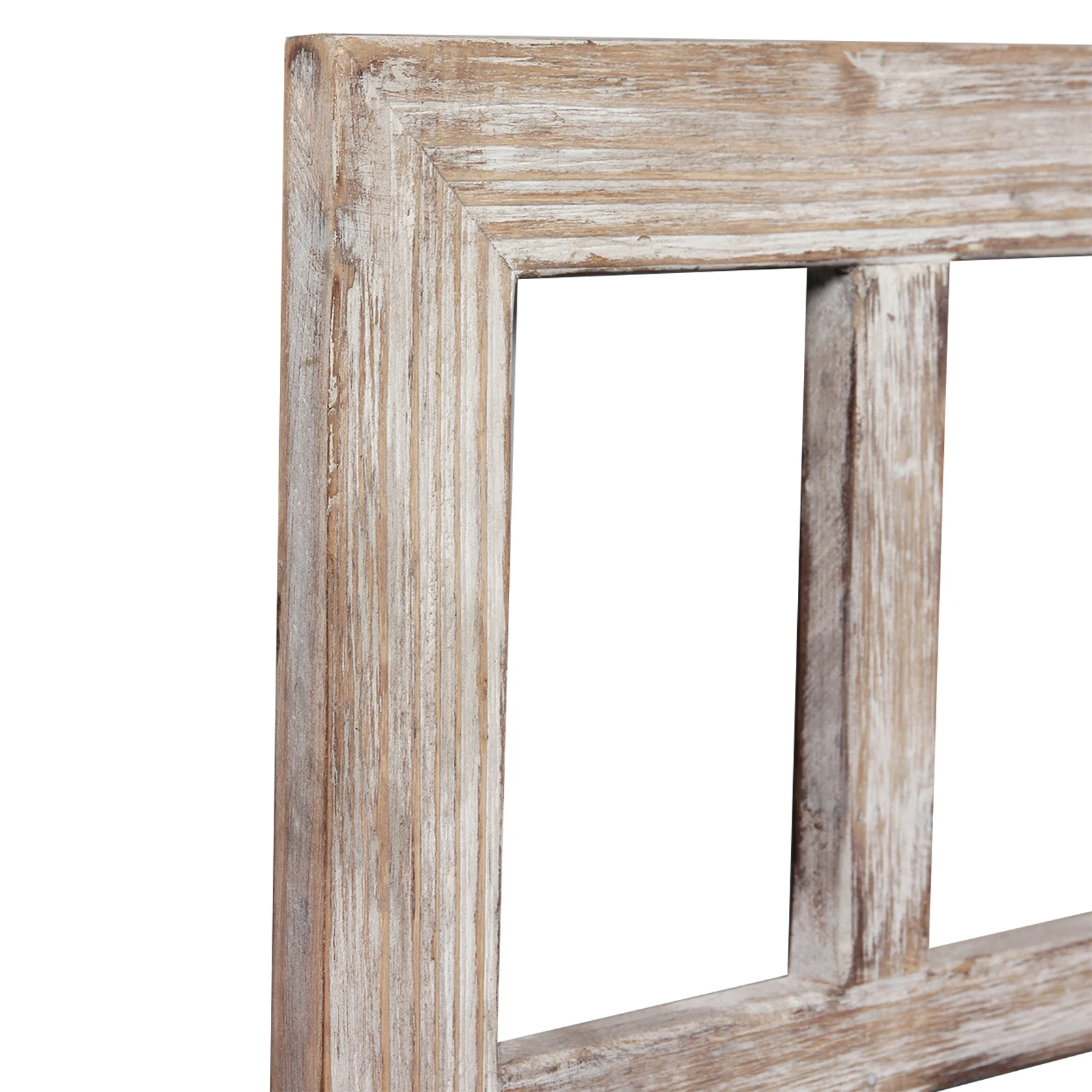 Handmade Farmhouse Wooden Windowpane Wall Hanging Decor Set 11"x 15
