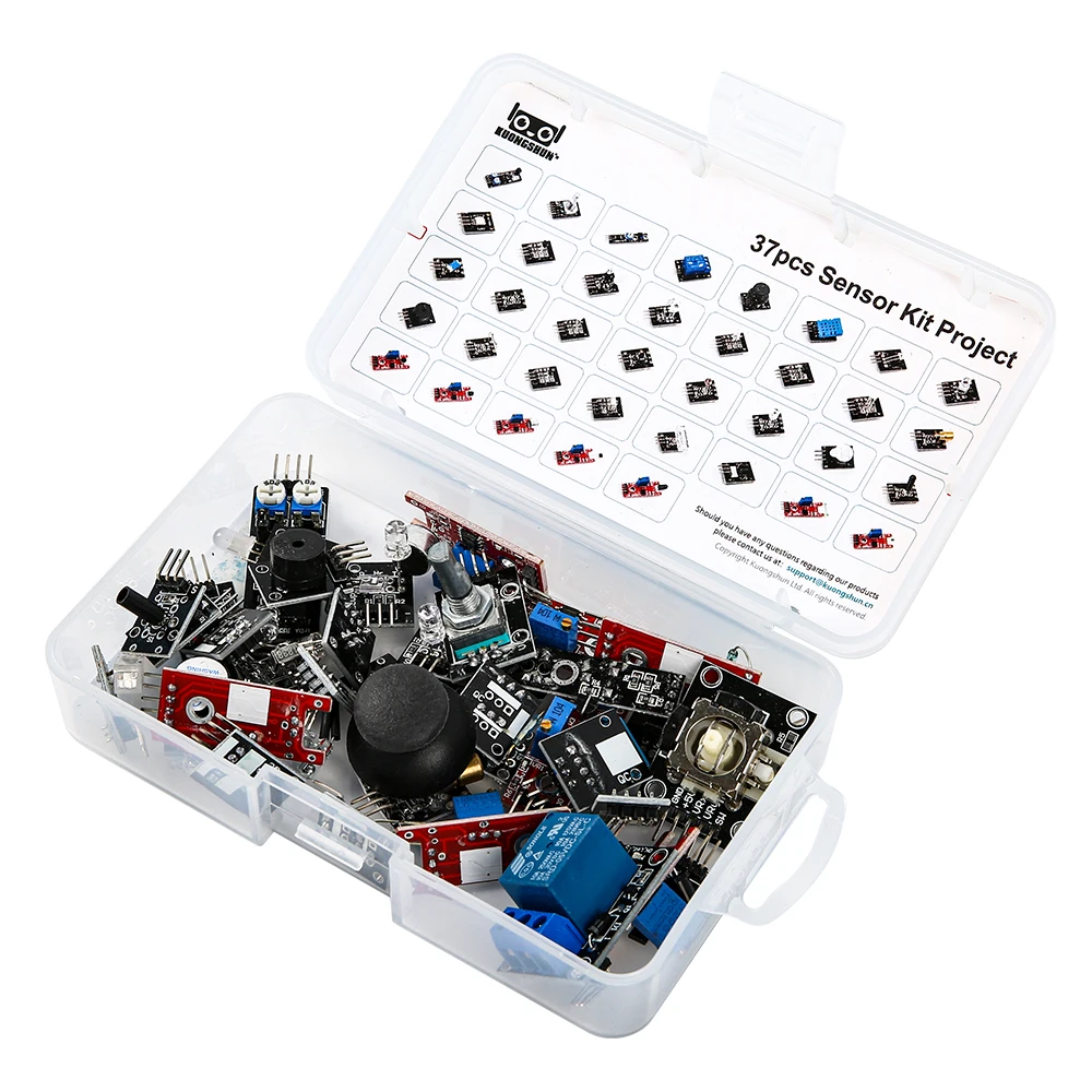 Robowiz 37pcs Sensor Kit - Compatible with Arduino IDE