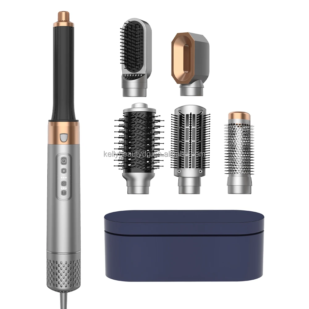 High Quality BLDC High Speed Air Curl Hair Styler 6 in 1 Multifunction Styler Interchangeable 6 Attachments