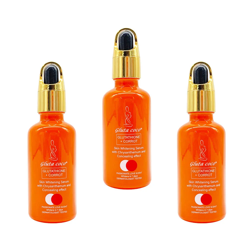 best glutathione serum for oily skin Oem Logo Natural Glutathion Strong Whitening Face Oil Remove Dark Spots With Vitamine C Lightening Oil Orange Serum and healthy Reconstitute 20 Mg Trizepatode Category_Weight Management Select Qty:Half Box 25 Vials (Without Box)