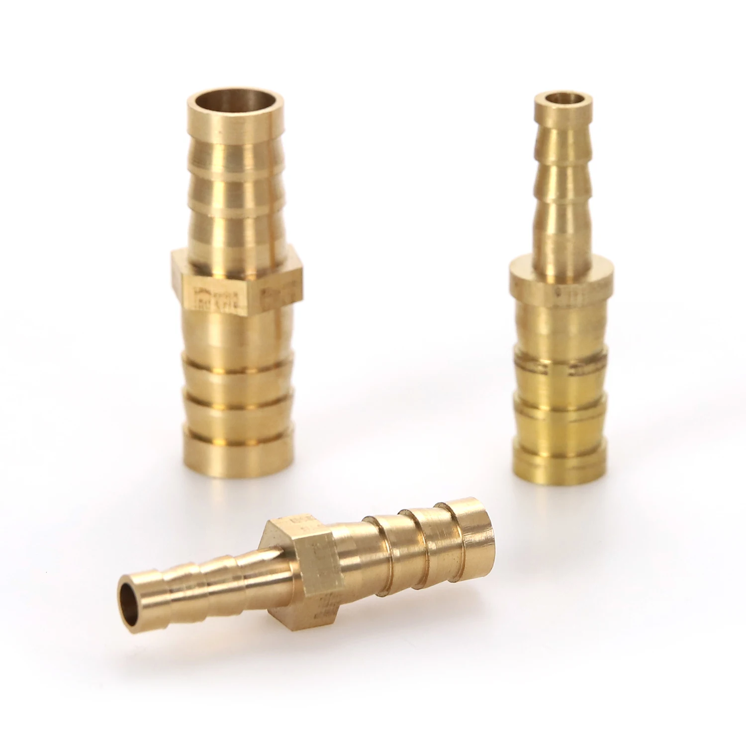 Air Hose Reducing Barb Nipple Coupling Brass Hose Barb Fitting Adapters