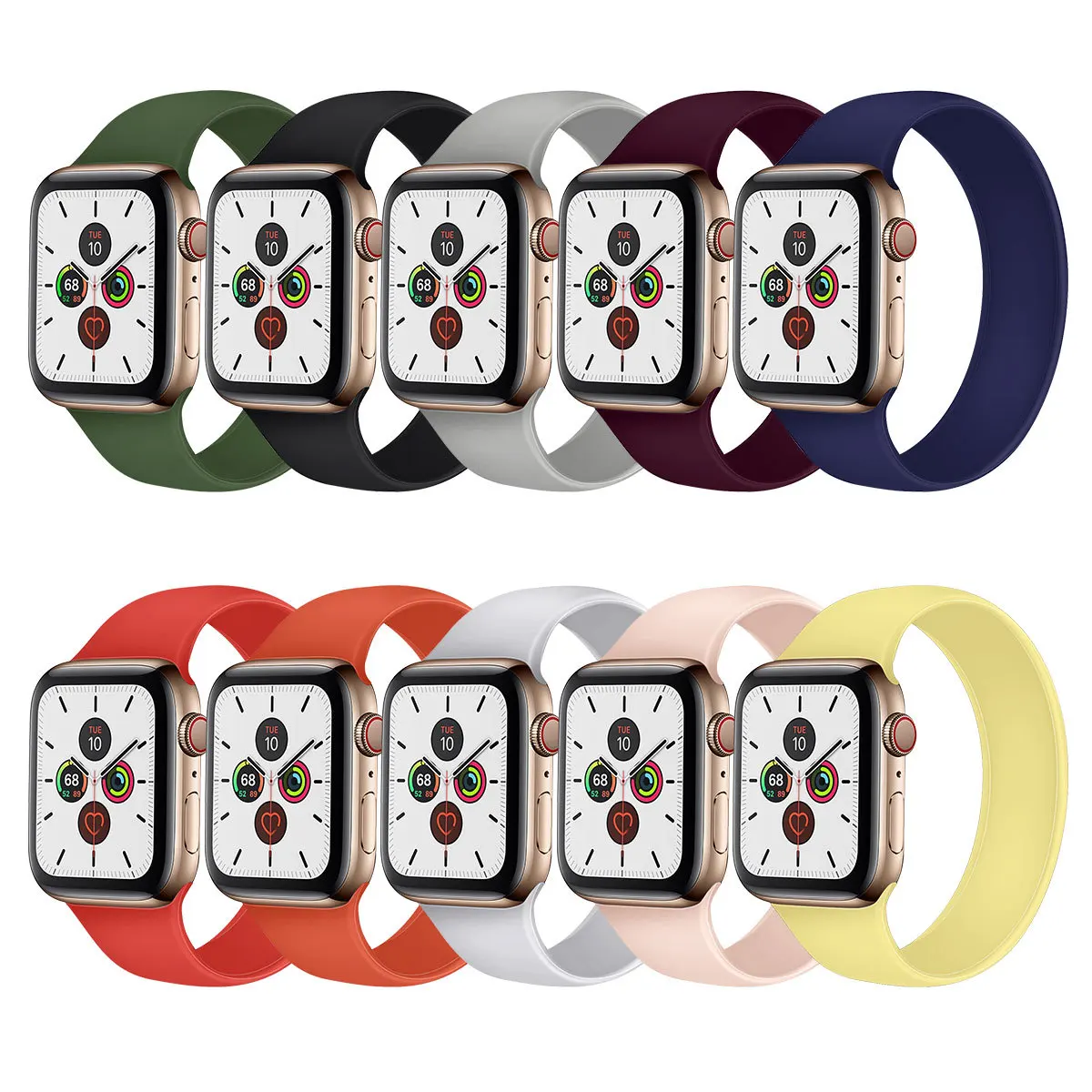 3 42带女士珠柔软光滑防水硅胶运动环表带适用于苹果 Buy Apple Watch 3 42乐队 Apple Watch乐队妇女珠 柔软光滑的防水 硅胶运动循环表带苹果