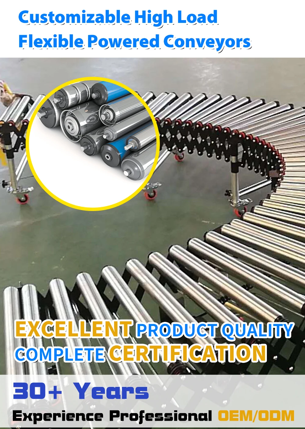Gravity Heavy Duty Loading Unloading Container Expanded Roller ...
