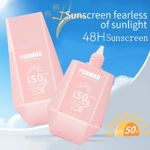 Wholesale SPF 50 Mineral Natural Sun Block Sweat Resistant UV Protection Whitening Sunscreen Cream