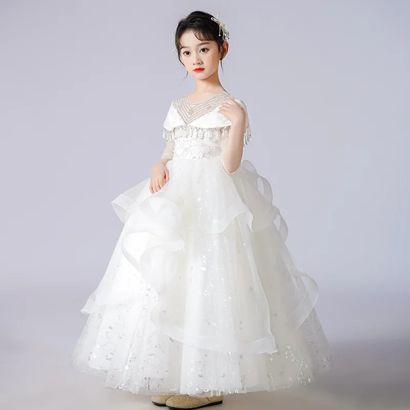green emerald velvet dress Ava Presley 39889 Size 6, 12 Off White Girls Crystal Bodice Feather Ba –  Glass Slipper Formals main image 1