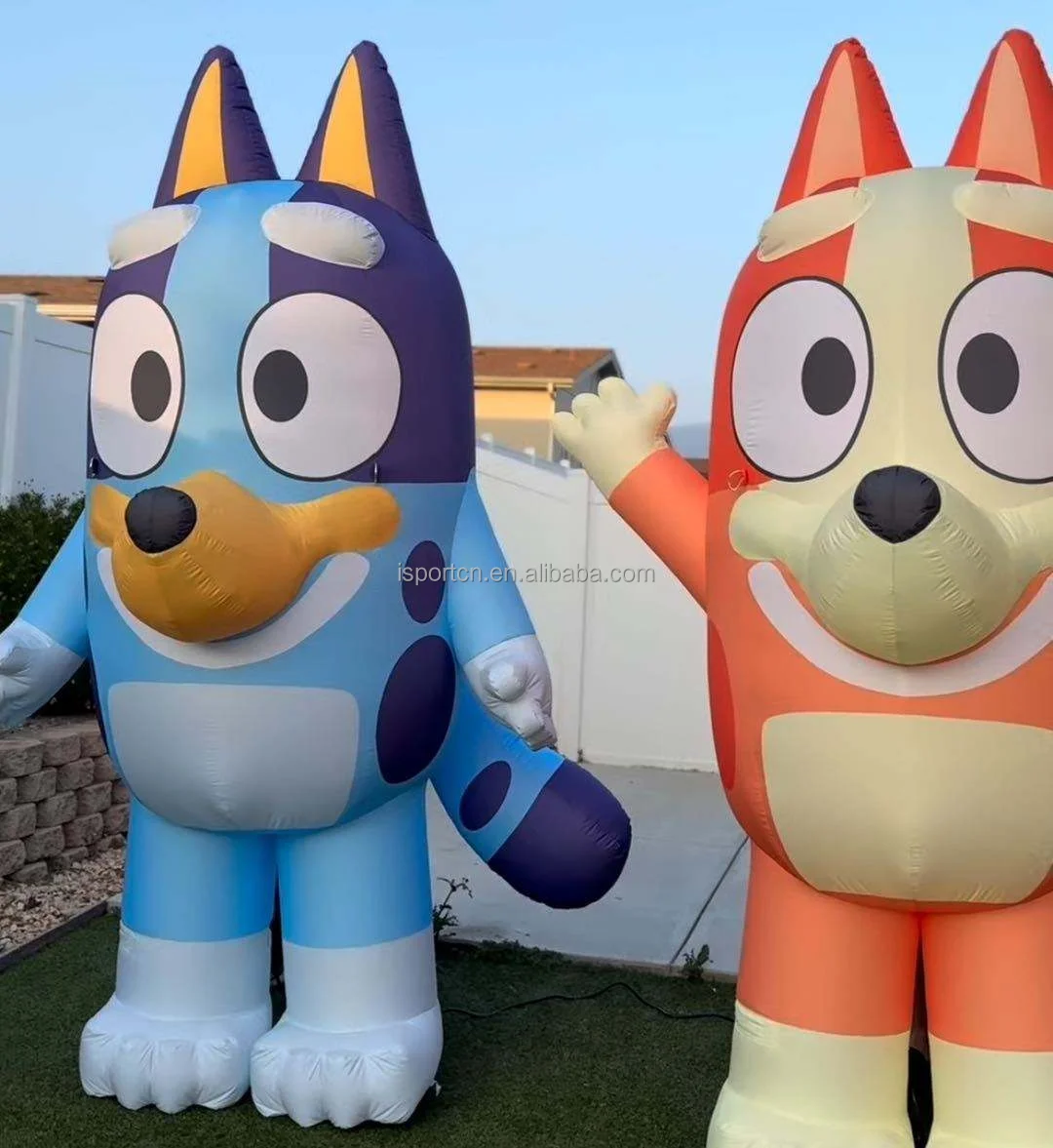Customized Huge Inflatable bluey Balloon Inflatable bluey Cartoon ...