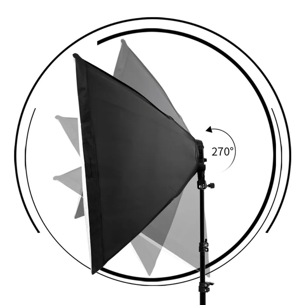 CPYP LED Softbox Lighting Kit Professional Continuous Studio Photography Equipment Light Box for Photo Studio and Take Video