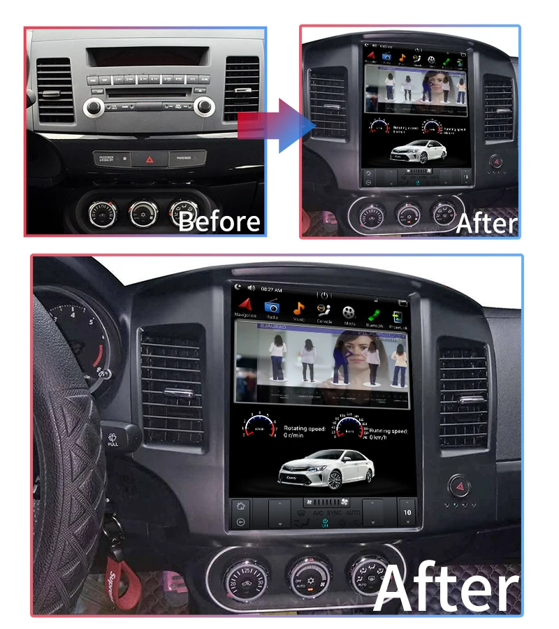 Mitsubishi Lancer Ex Tesla Screen,Car Radio