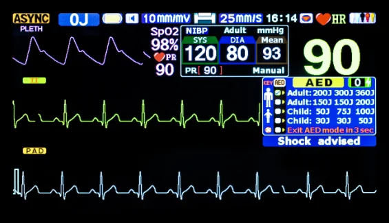 BT-8000C Cheap medical Biphasic Automated External Defibrillator AED defibrillator With Monitor price