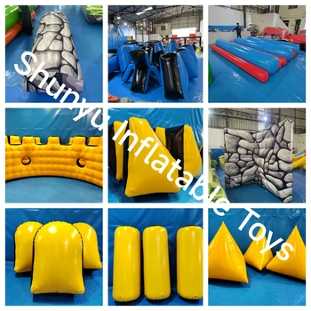 Custom Outdoor CS Inflatable Bunkers Paintball Air Bunker Sets for Team Building Activities