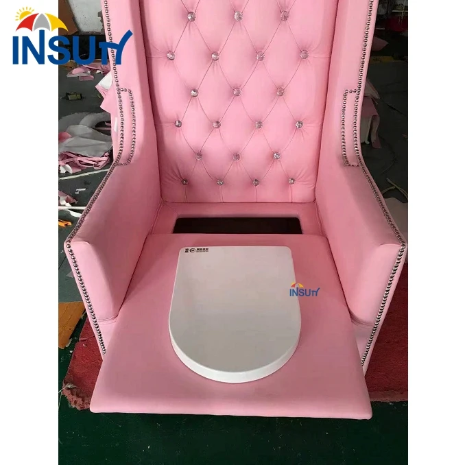 Pink Luxury Steam Chairs Throne Crystal Button Yoni Chair For Sale