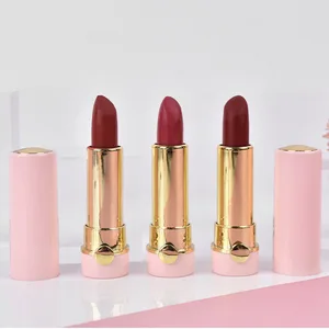 Wholesale Vegan Cruelty-Free Natural Mineral Velvety Nonstick Cup Gel Lipstick Private Label Waterproof OEM-ODM Brand 2g