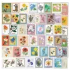 Juego de 50 pegatinas de flores arcoíris