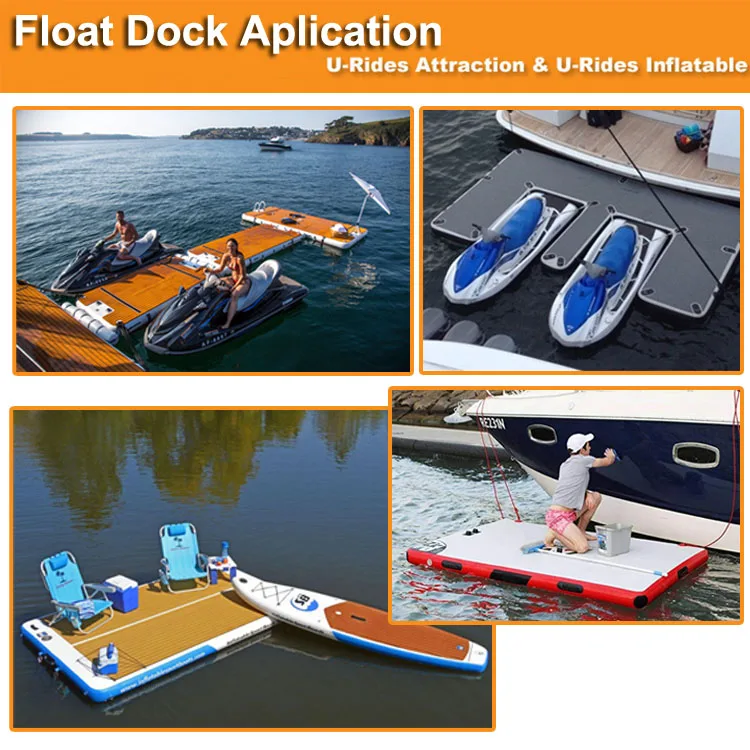 Inflatable Floating Fishing Dock Platform For Adults And Children - Plus  Version