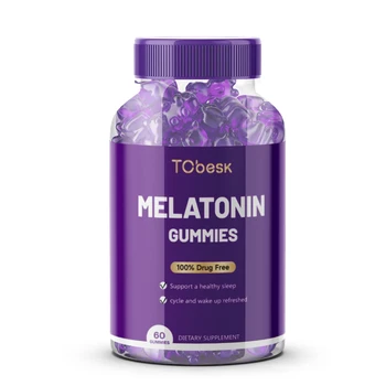 Customized Label and Logo Nighttime Supplements Melatonin Gummies for Adults Bedtime Comfort and Improving Rest