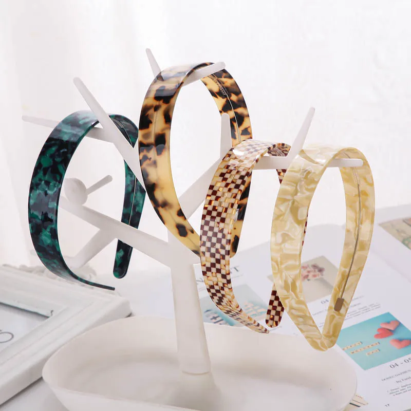 Korean Tortoise Shell Acetate Hair Ties - Retro Style