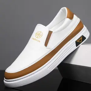 New Men's Beanie Lace-Up PU Breathable Casual Fashion Trend Shoes  Walking Shoes