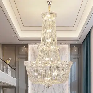 Zeal Lighting Wedding Decorative Lighting Living Room Hall Decor Staircase Large Long Crystal Chandelier Light