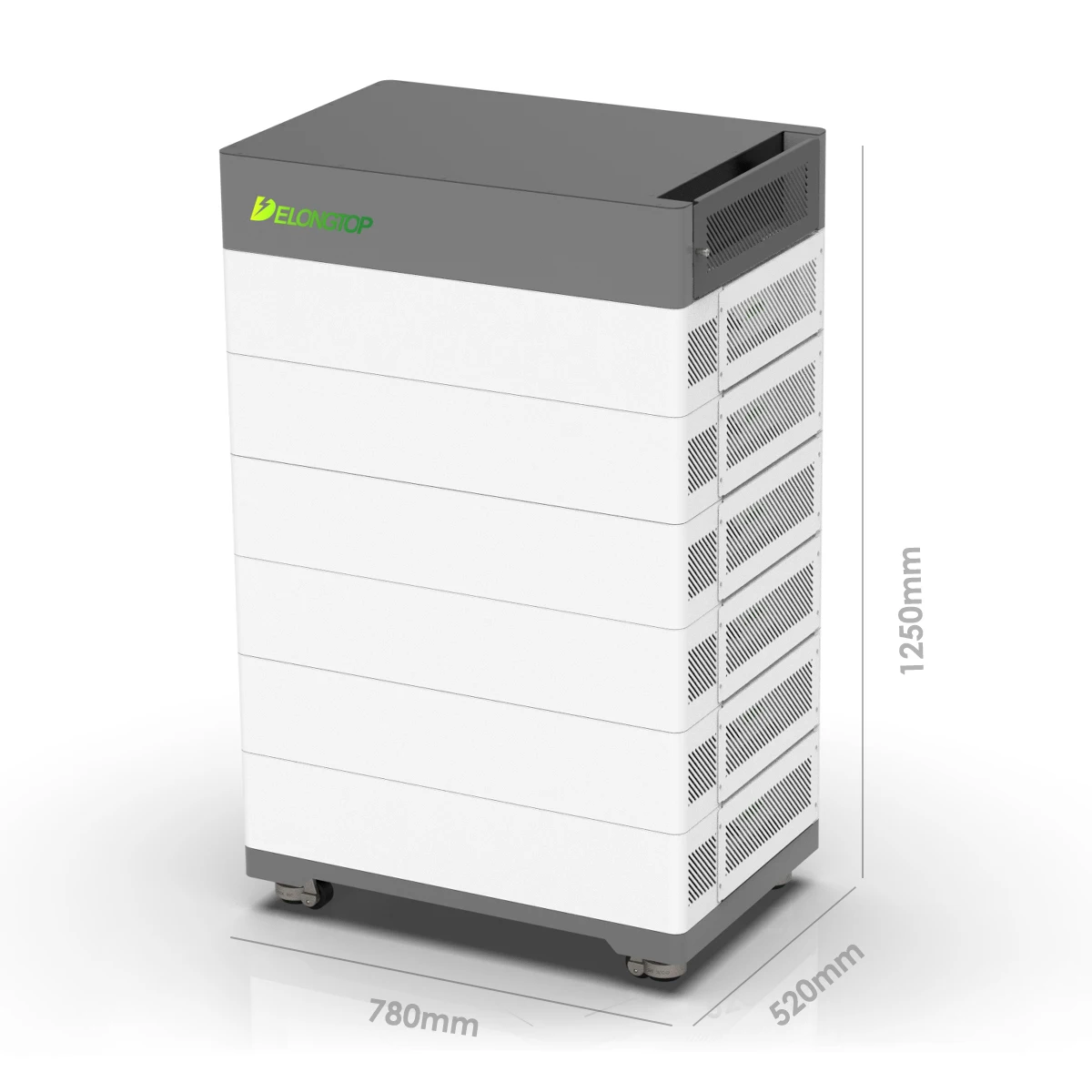 Stacked 102.4V 100Ah LiFePO4 High Voltage Energy Storage Battery Pack for off Grid Solar System