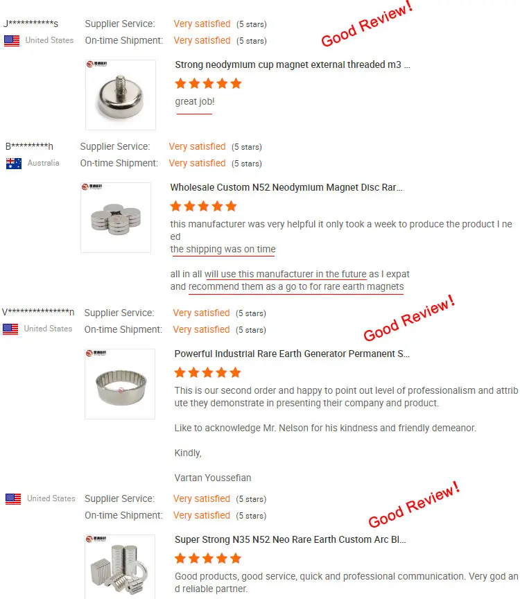 Super Strong Customized N35 N40 N42 N50 N52 Iman De Neodimio Permanent Neodymium Magnets