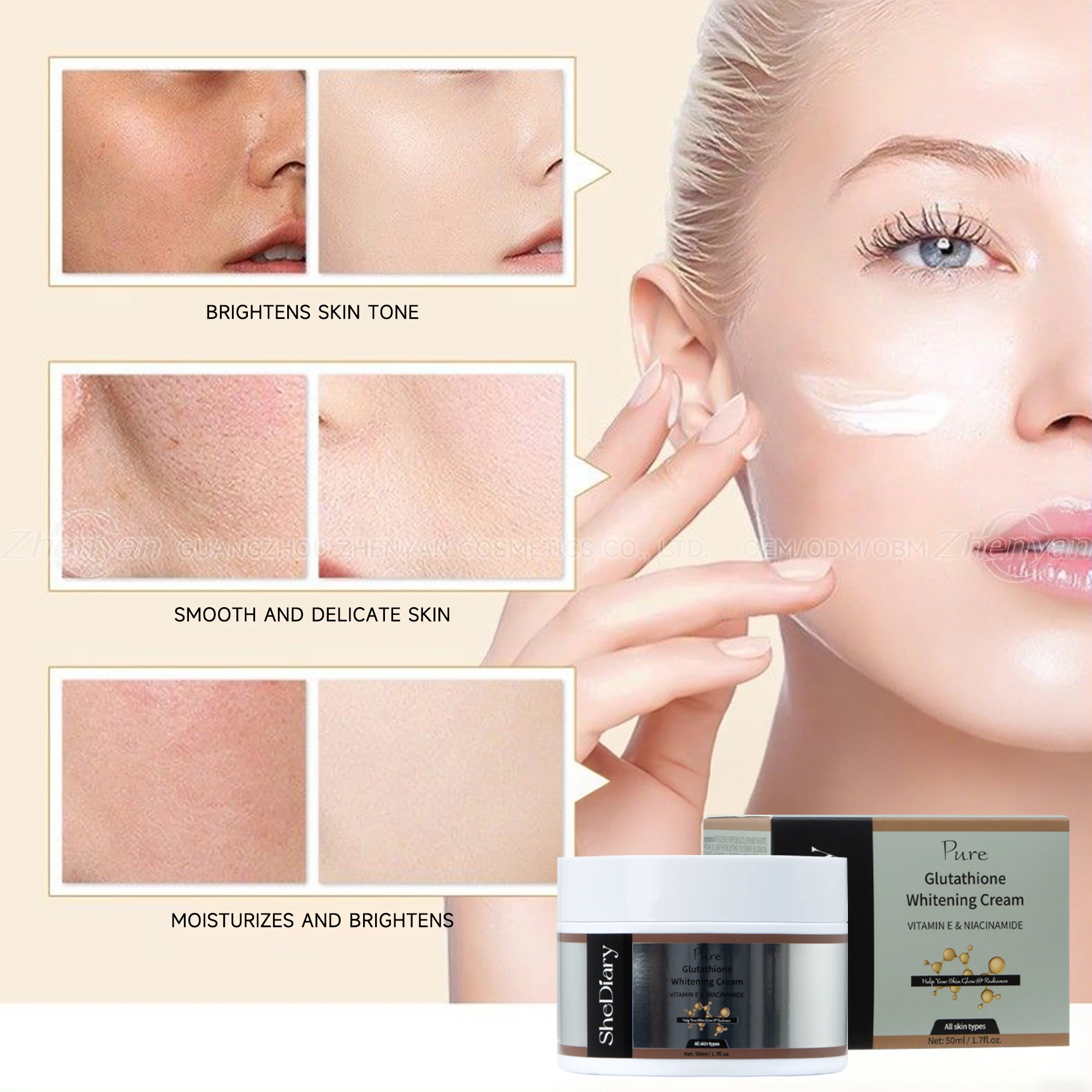 Dark Skin Bleaching Brightening Face Care Skin Whitening Face Glutathione  Cream Double Glutathione Whitening Face Cream 50ml| Alibaba.com