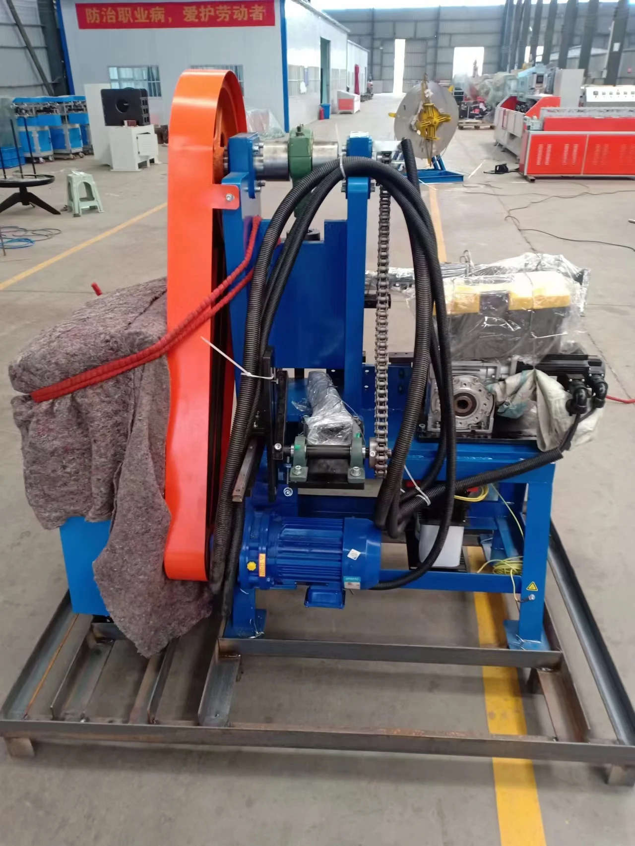 Machine Control System Count Accurate Stable Performance Long Service Life CNC Double Line Lawn Nail Making Machinery