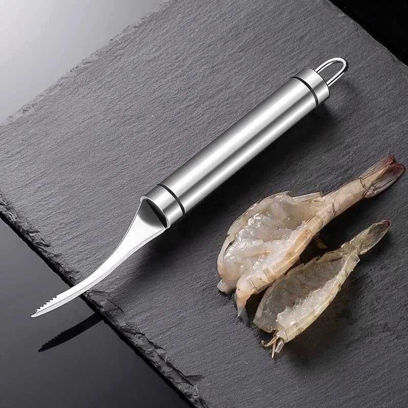Нож для чистки креветок из нержавеющей стали нож и кишечника пилинга кухонный инструмент