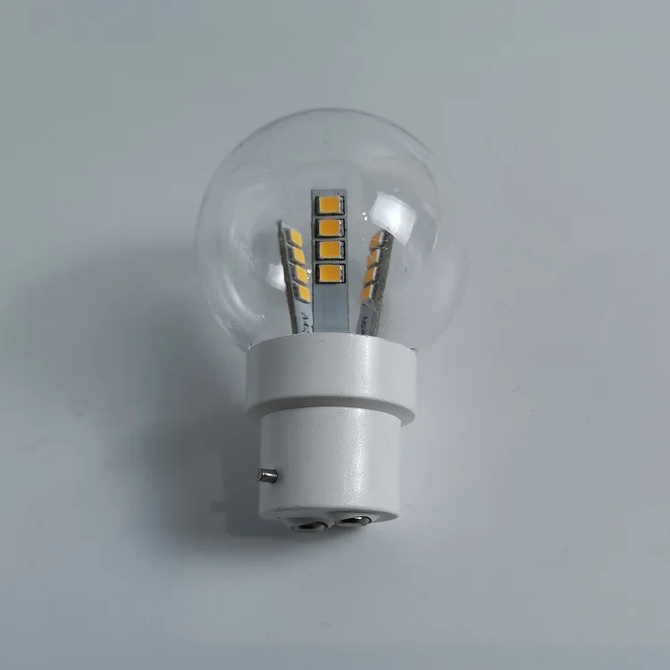 IP65 1 Вт 2 Вт SMD e27 Пластиковые буибы наружное украшение g45 пластиковые светодиодные лампы b22