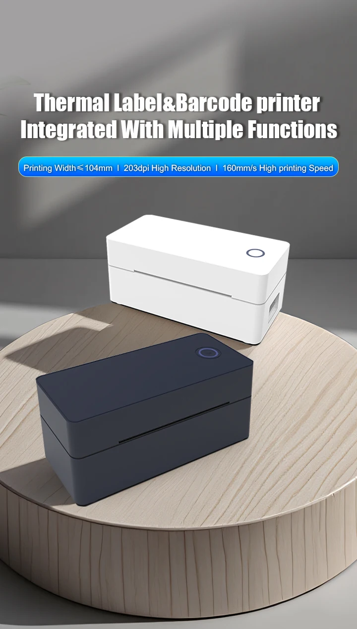 LUCK JINGLE Shipping Thermal Label Printer for Barcode QR Code Tag Label in Stock FCC Certified manufacture