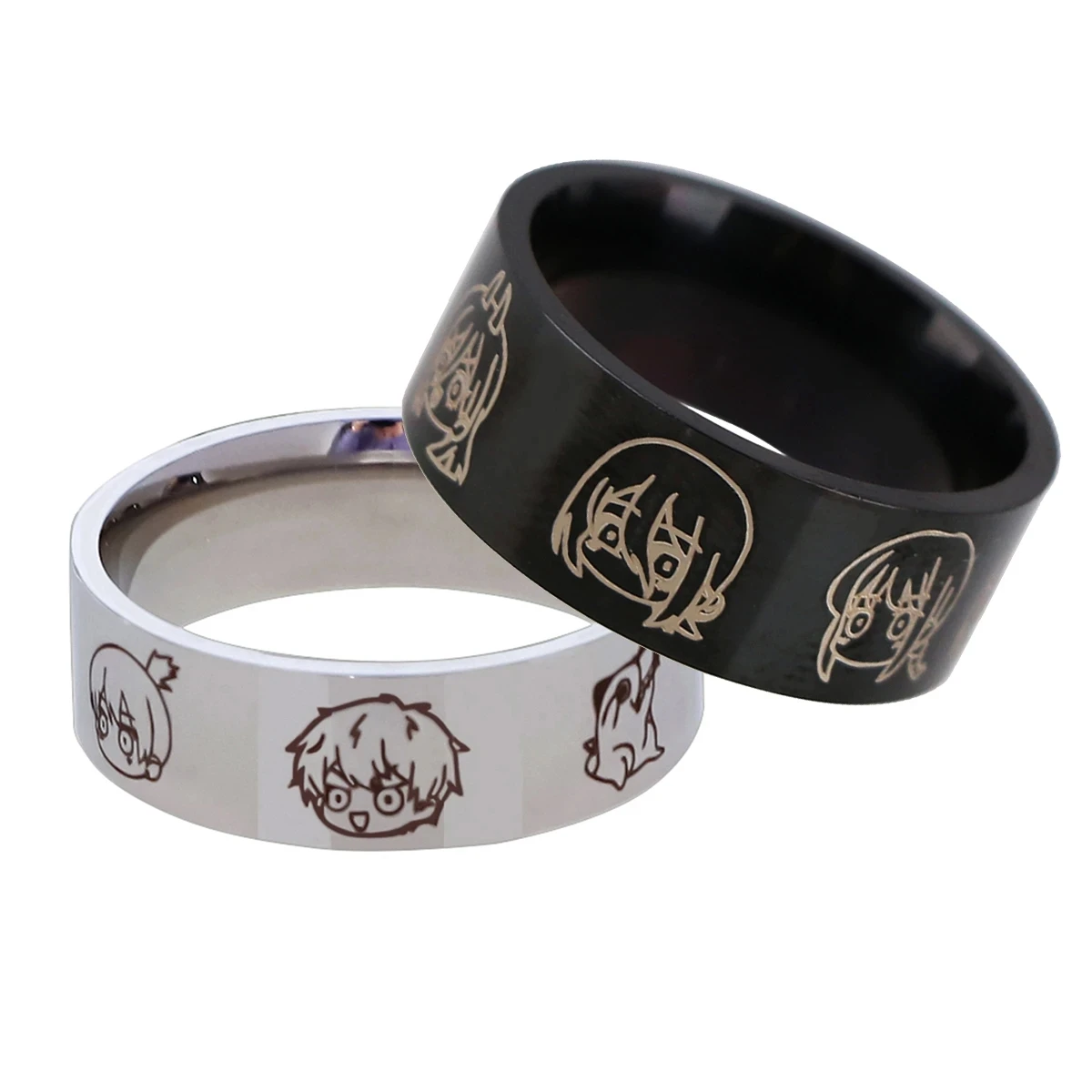 Set Cosplay Anime JinYu – Occhiali Da Sole, Collana, 2 Anelli – Accessori Per Fan, Ispirato A Personaggi Giapponesi - 2