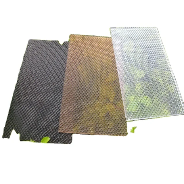 3mm Prism Polycarbonate Color Embossed Solid Wall and Stadium Roofing Sheet