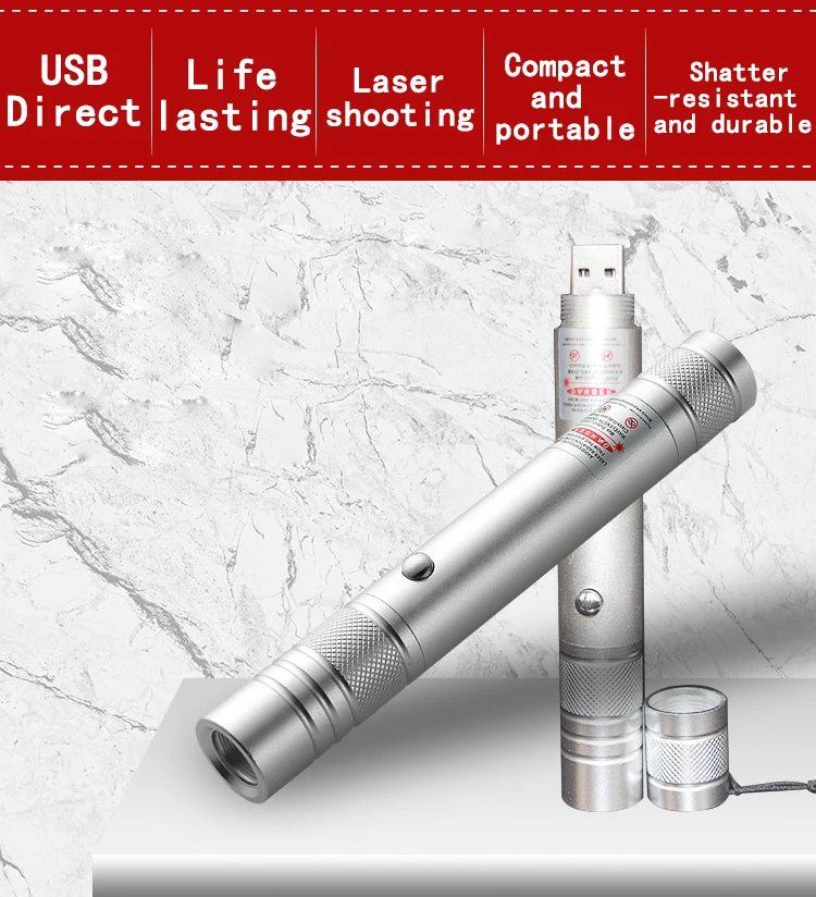 
USB, Прямая поставка с завода, доставка товаров через границу, фонарик, портативная уличная лазерная указка 