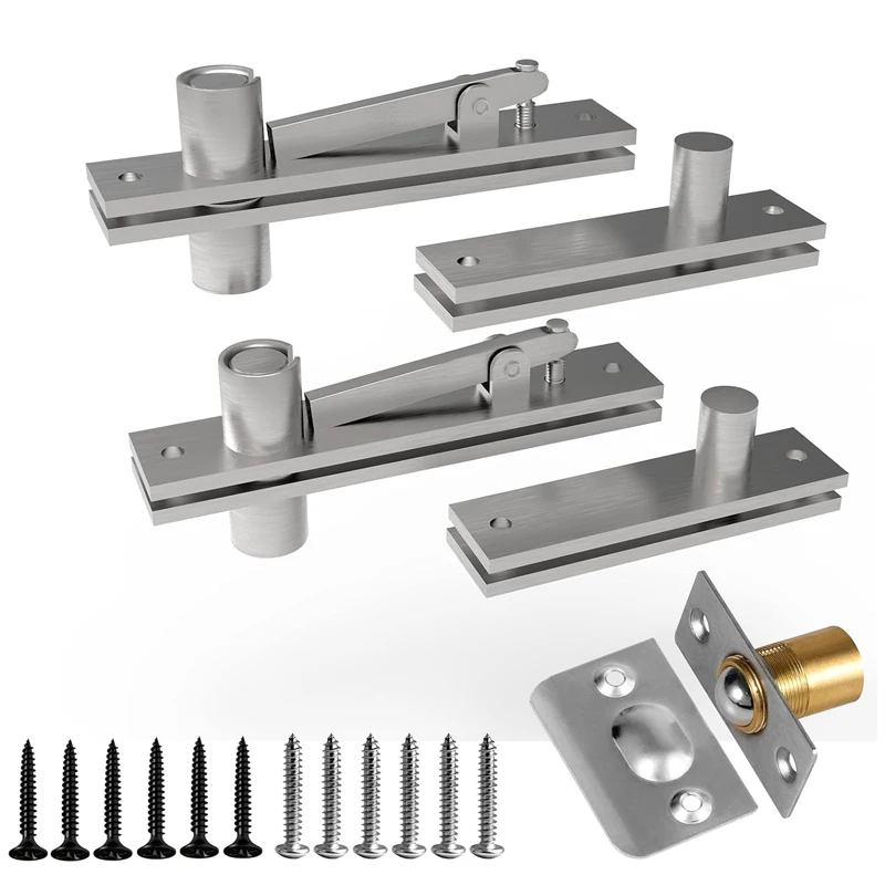 Stainless Steel 360 Degree Rotation Hidden Door Cabinet Hardware Pivot Hinge