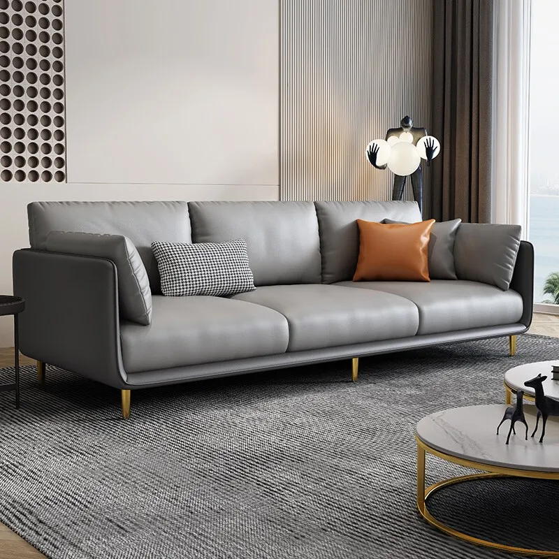 Shop Our Modern Simple Office Furniture Leathaire Sofa Set