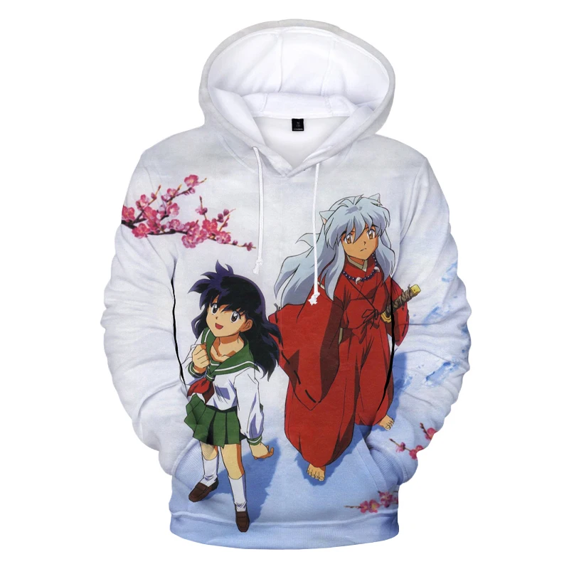 inuyasha 3d impreso hoodies para hombres japon s anime 3d