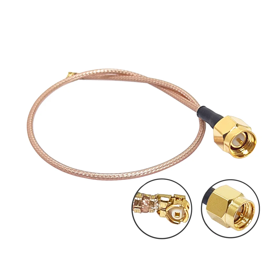 Factory supply SMA Male Plug to U.FL UFL with RG178 RG-178 RF Coaxial pigtail Extension Antenna Cable assembly